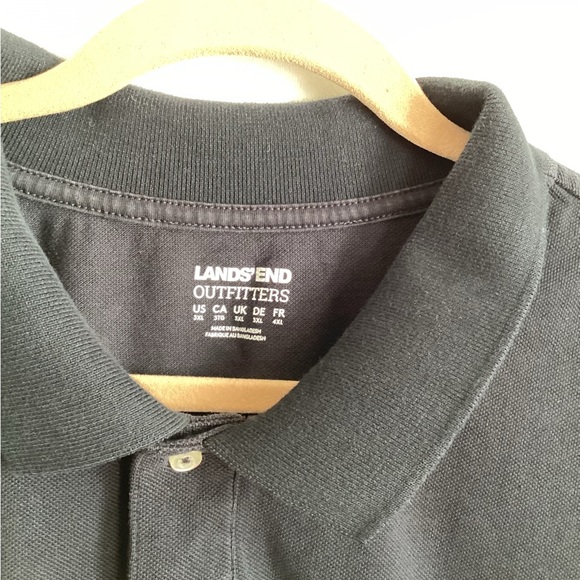 Lands' End Outfitters Black Polo size 3XL - Picture 3 of 3
